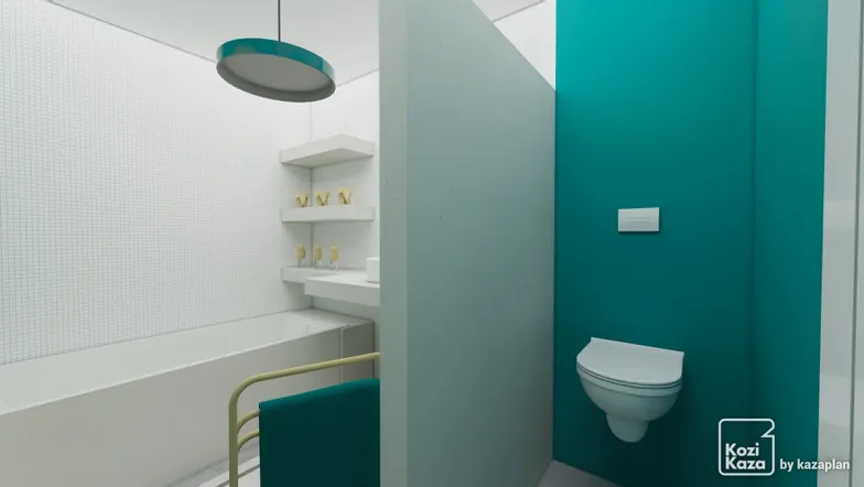 Idée salle de bain tendance 3D 2