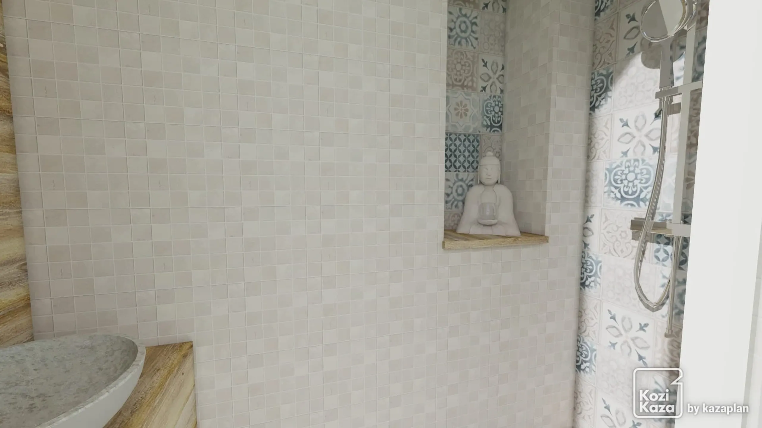 Idée salle de bain zen 3D 2